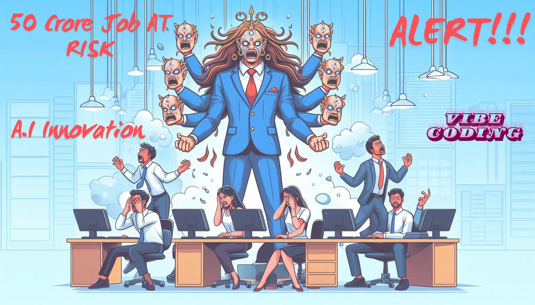 AI Innovation and Layoffs: 50+ Crore Employees at Risk (2025-2050)